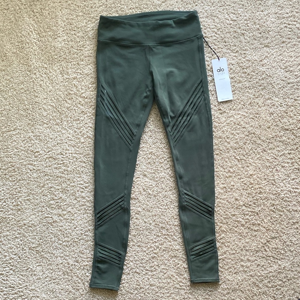 ALO Yoga Green Multi Legging Sz Large - Picture 2 of 15
